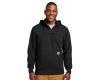 Carhartt Rain Defender Paxton Heavyweight Hooded Zip Mock Sweatshirt - Black